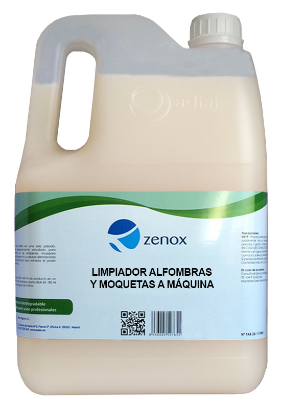 Limpiador De Moquetas Y Alfombras A Máquina Zenox - Adial Higiene